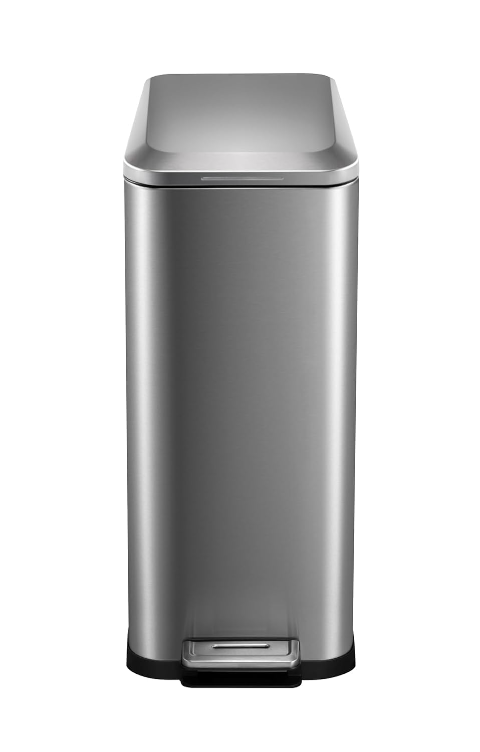 50L Slim Stainless Steel Step Trash Can with Soft-Close Lid W368