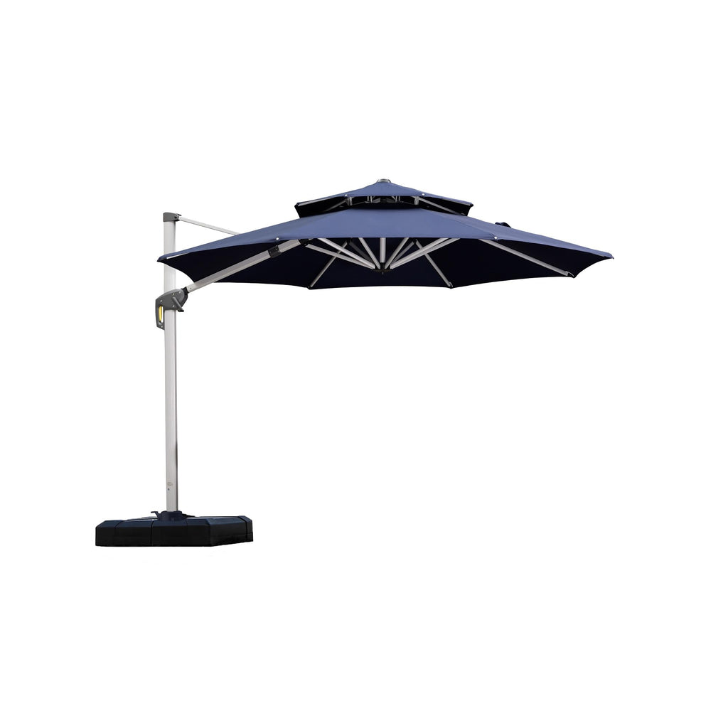 10 FT Navy Blue Cantilever Patio Umbrella U96208