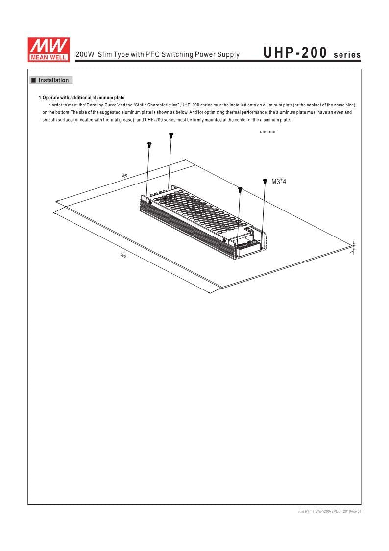 12V 17A 200W LED Power Supply Q430629