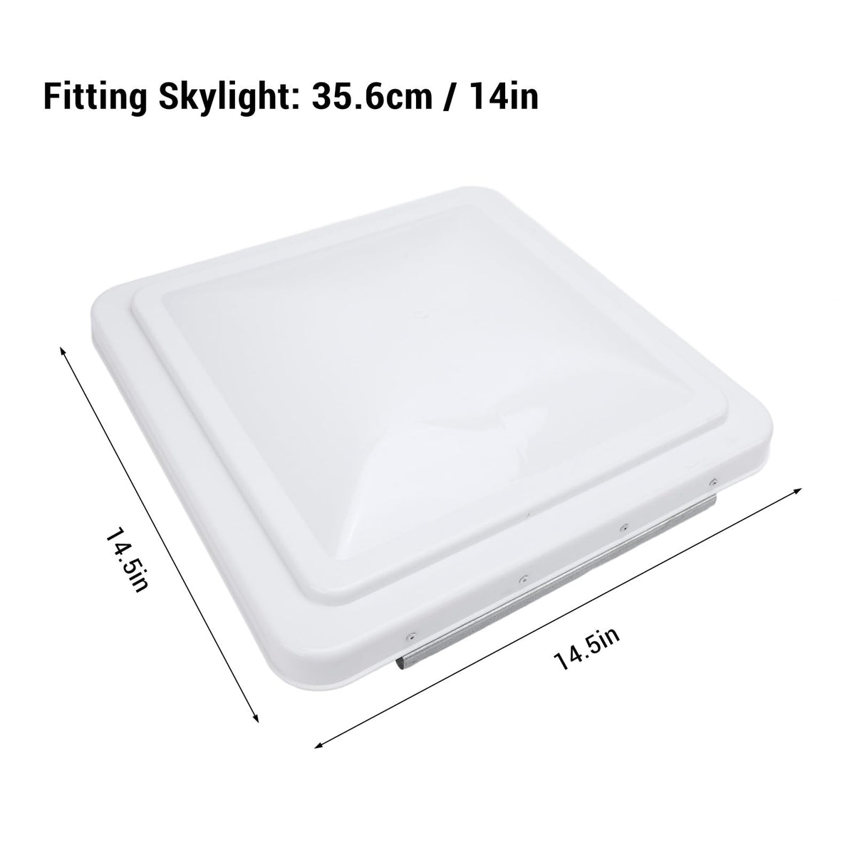 2 Pack 14 Inch White Polypropylene RV Roof Vent Cover K37199