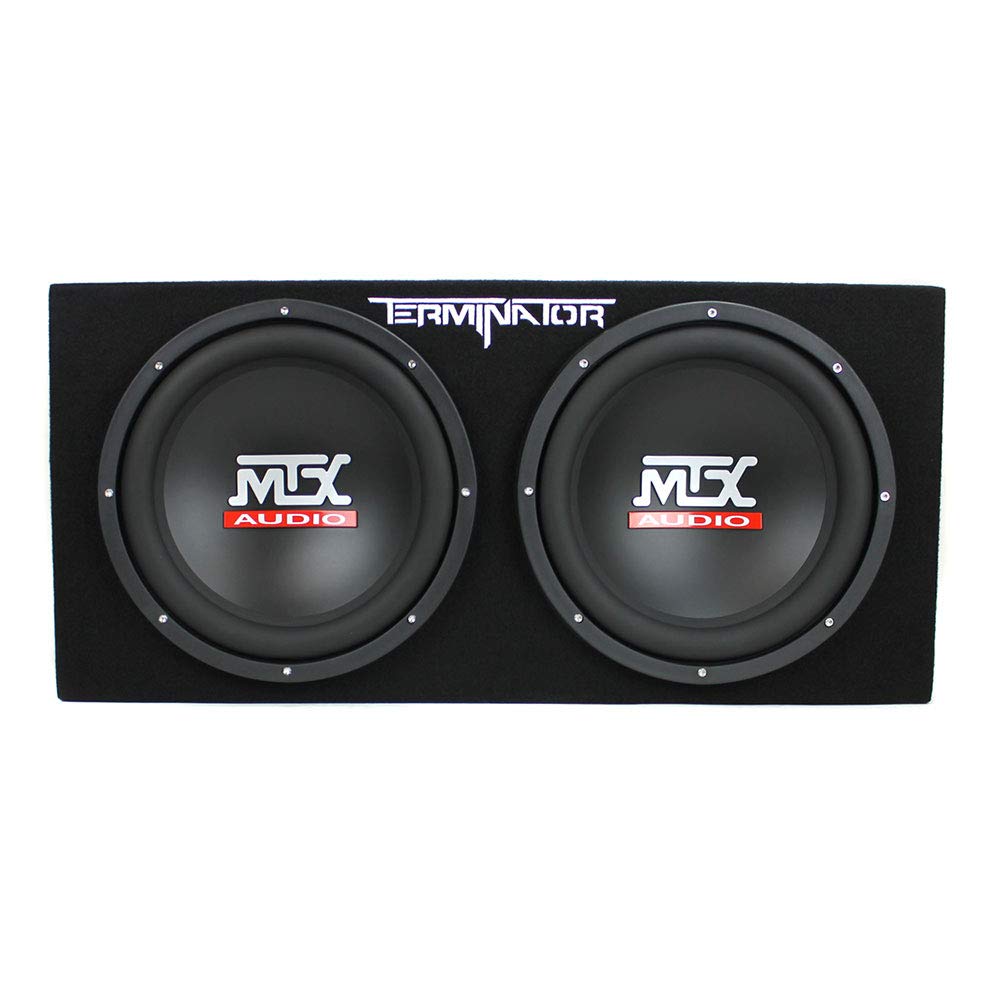 Dual 12" Subwoofers Loaded Enclosure with Amp & Wiring Kit N78298