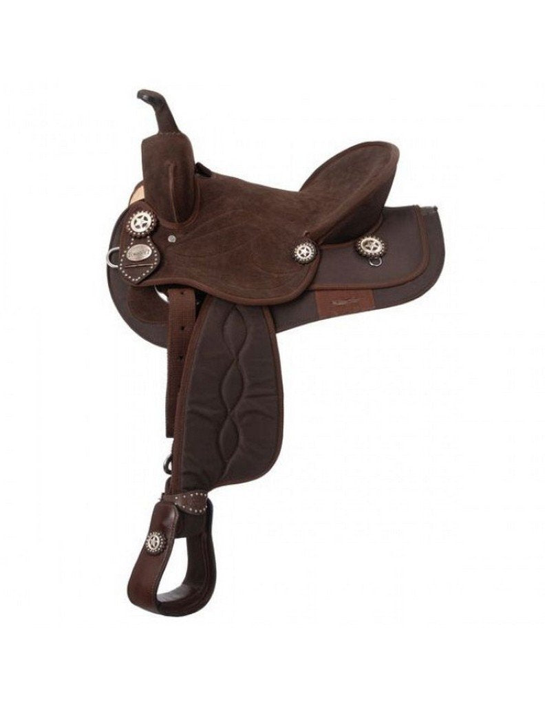 Brown 16 Synthetic Trail Saddle Q47854