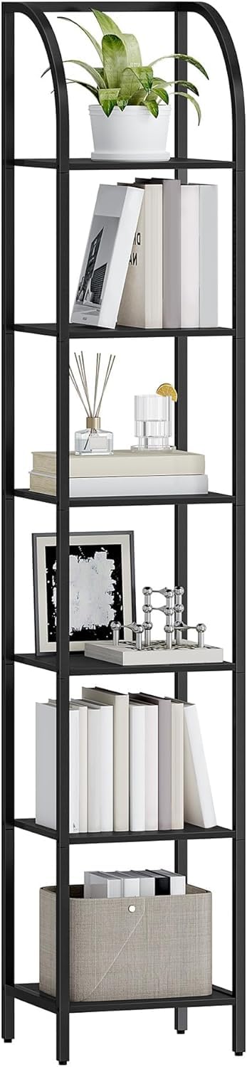 Narrow Bookshelf with Steel Frame E989