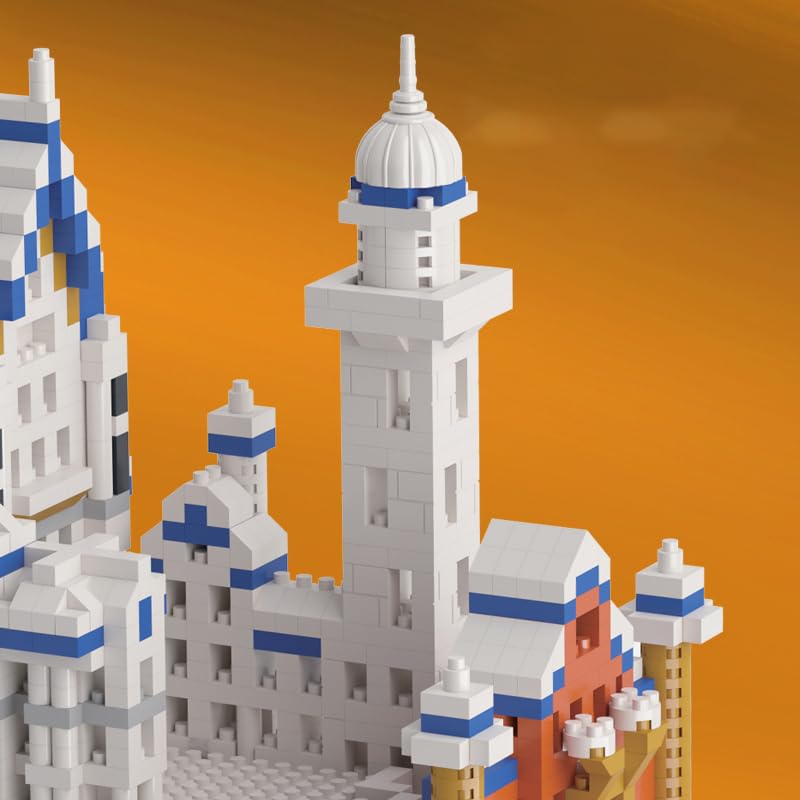 2801Pcs Swan Castle Architecture Micro Building Bricks Model Kit C592