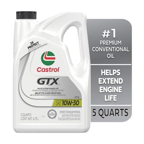 10W-30 Conventional Motor Oil, 5 Quarts S855