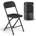 Black Plastic Folding Chairs 10 Pack F7459