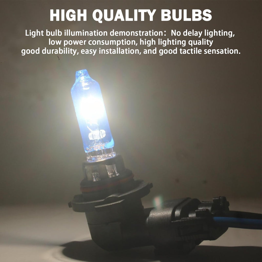 Halogen Headlight Bulbs 9003/H4 High Low Beam 6000K Pack of 2 X257