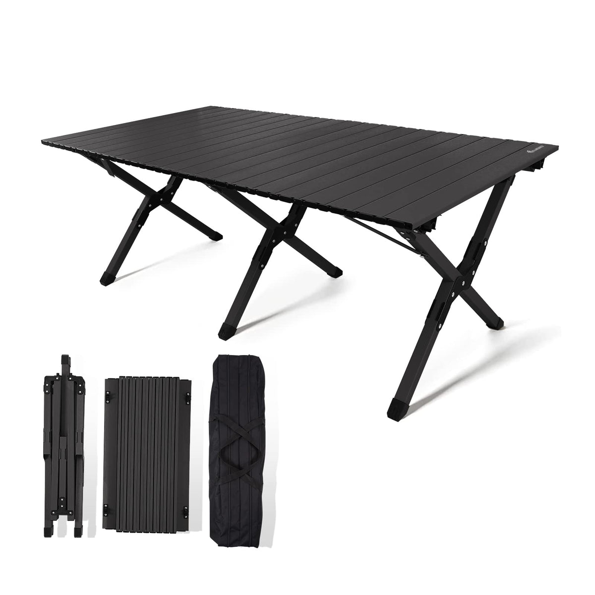 Folding Aluminum Camping Table with Carrying Bag K895042