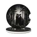 Black Bear Ceramic Car Coasters Set of 2 C813
