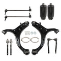 10Pcs Front Lower Control Arms Ball Joint Assembly Tie Rod End Sway Bar Link Kit Z7406