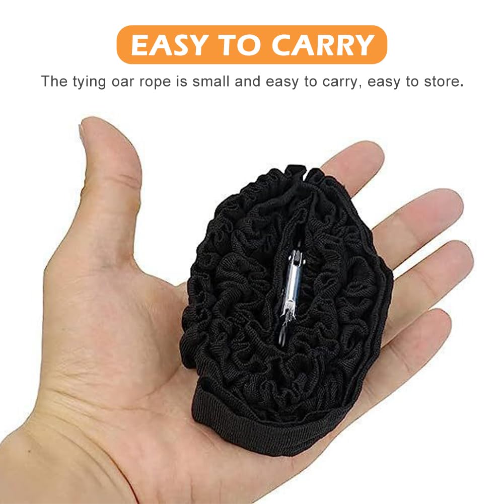 2 Pack Stretchable Kayak Paddle Leash with Carabiner D489962