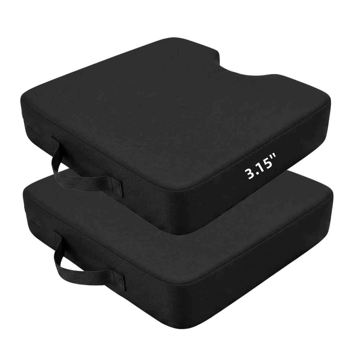 2 Pack Extra Thick Portable Bleacher Seat Cushions with Handle U847