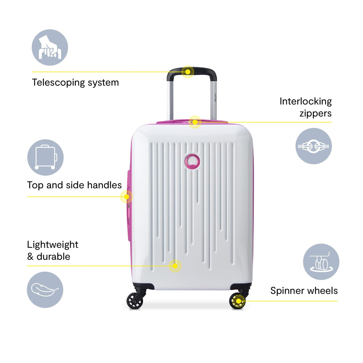 Hardside Expandable Luggage with 360 Spinner Wheels Z655