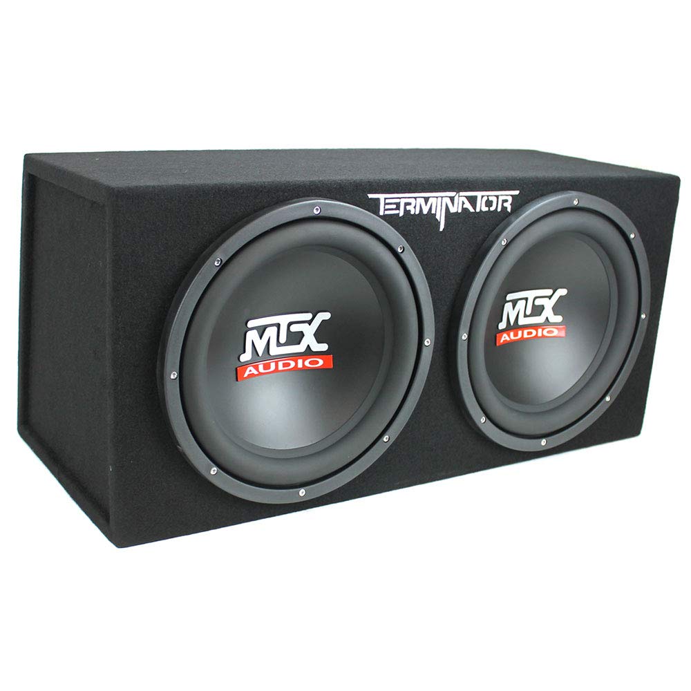 Dual 12" Subwoofers Loaded Enclosure with Amp & Wiring Kit N78298