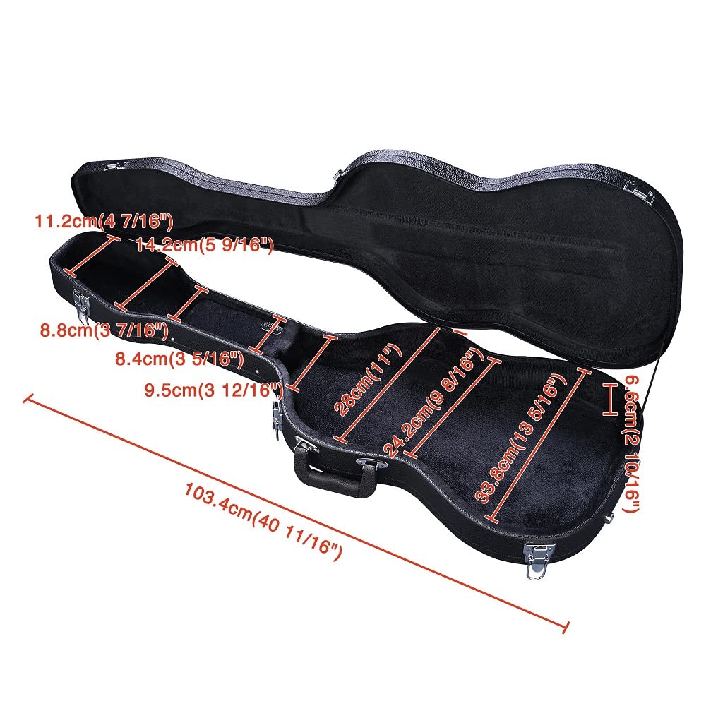40" Hard Shell Electric Guitar Case with Plush Interior P7188