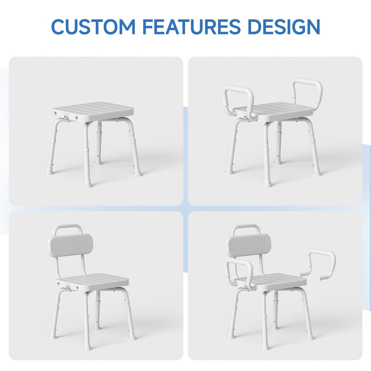 Swivel Shower Chair with Back and Arm X99398