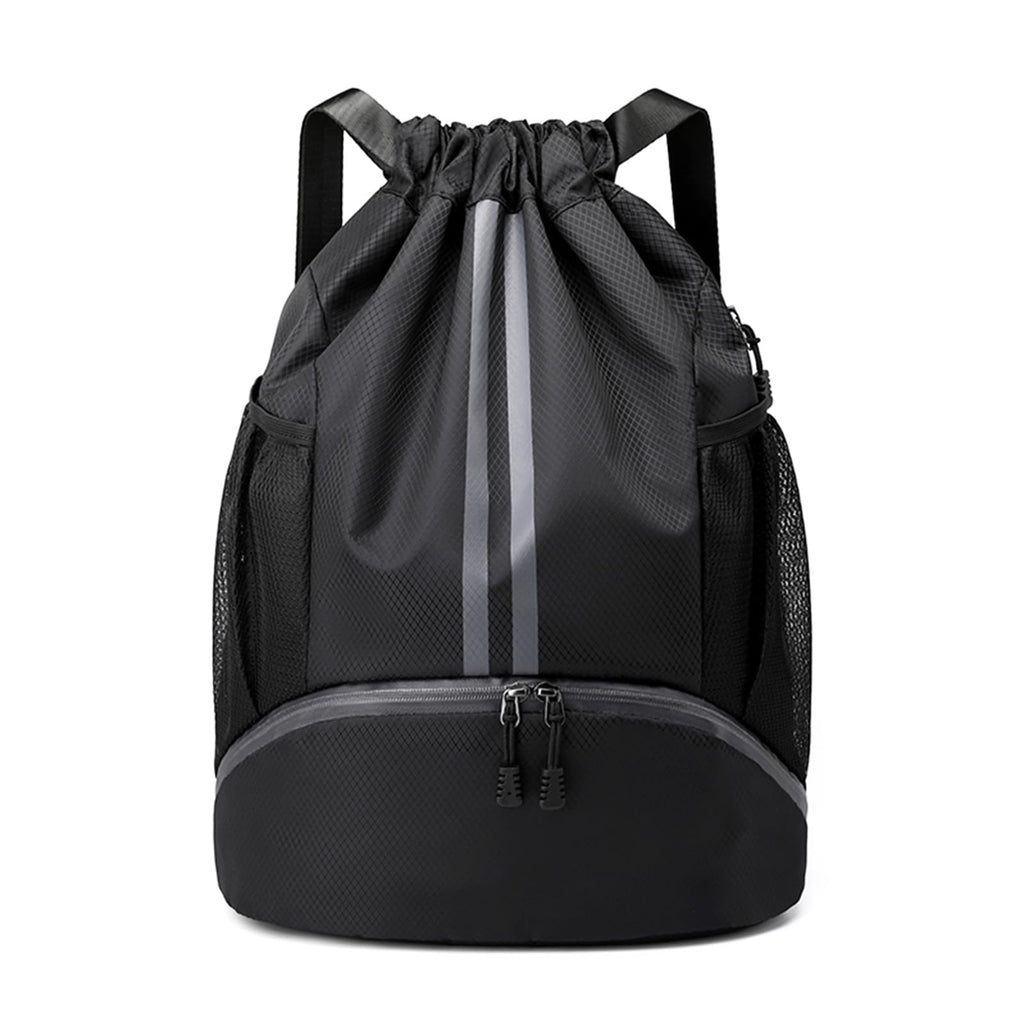 Drawstring Backpack Gym Bag with Shoes Compartment R296212