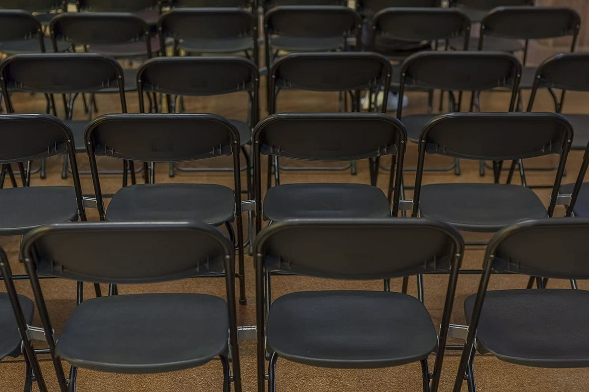 Brown 10pk Stackable Folding Chairs B556