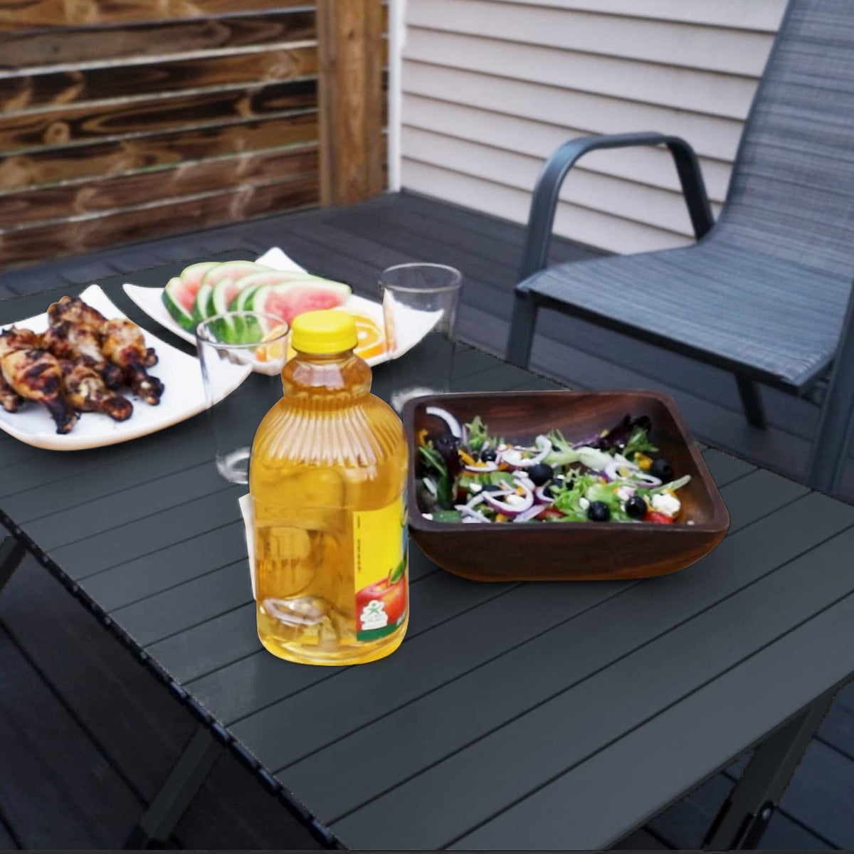 Folding Aluminum Camping Table with Carrying Bag K895042