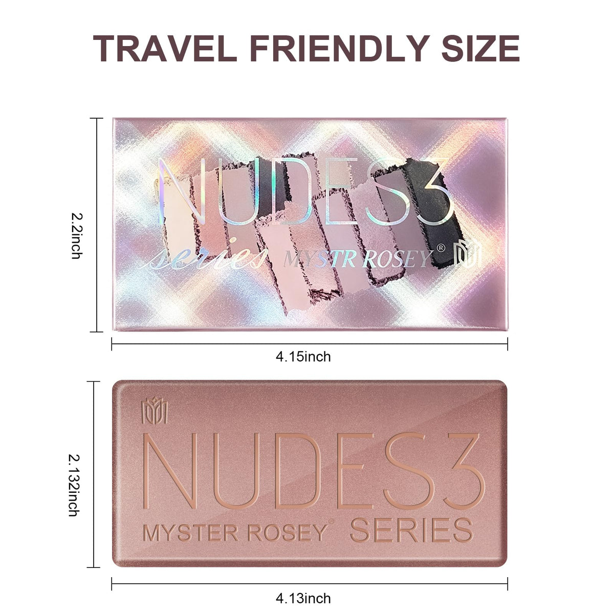 3 Mini Nudes Eyeshadow Palette W46614
