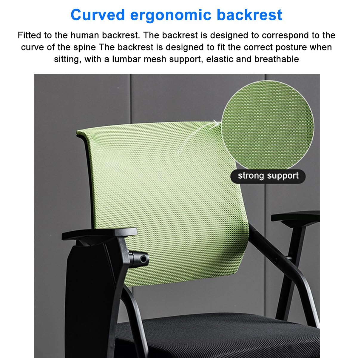Folding Ergonomic Mesh Office Chair with Armrest K80717