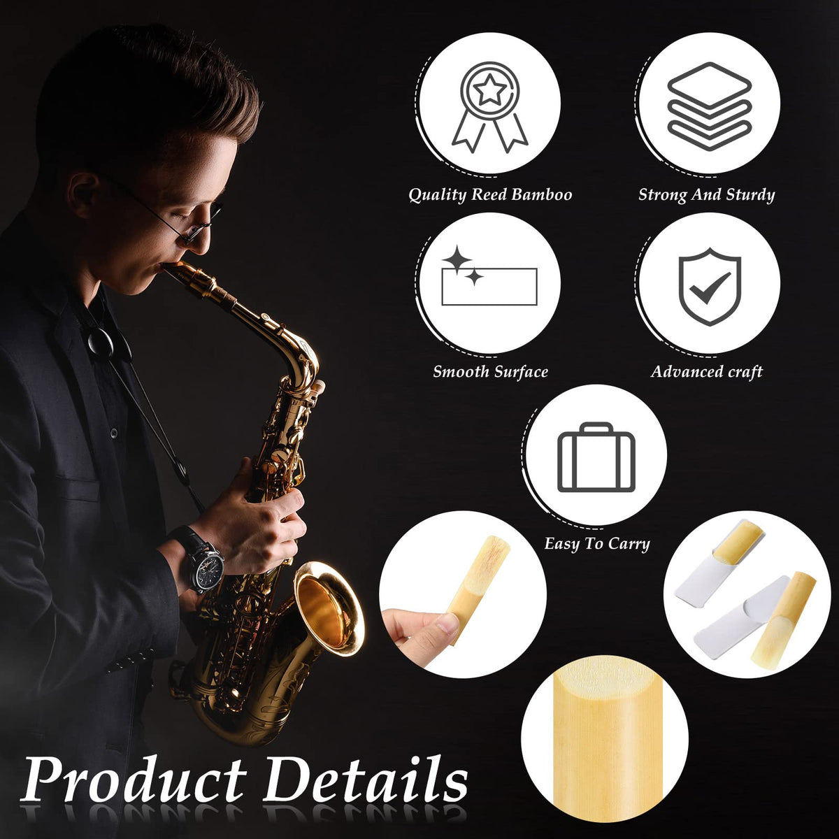 Alto Saxophone Reeds Size 2.5 Woodwind Instrument Accessories L286