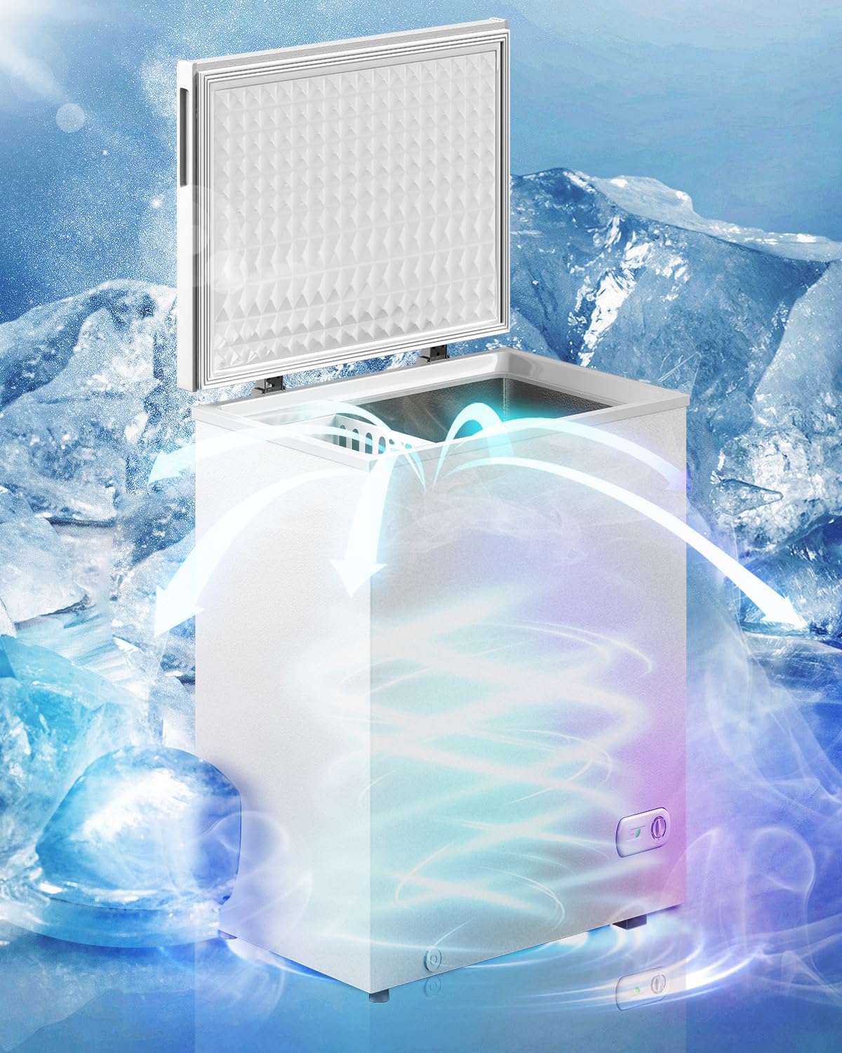 White 10.0 Cu Ft Chest Freezer A7784