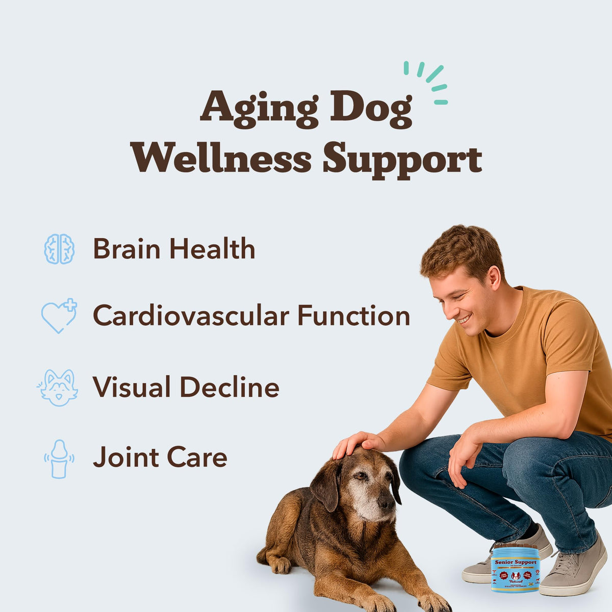 Senior Dog Supplements Vitamins Chew 90 cnt V326861