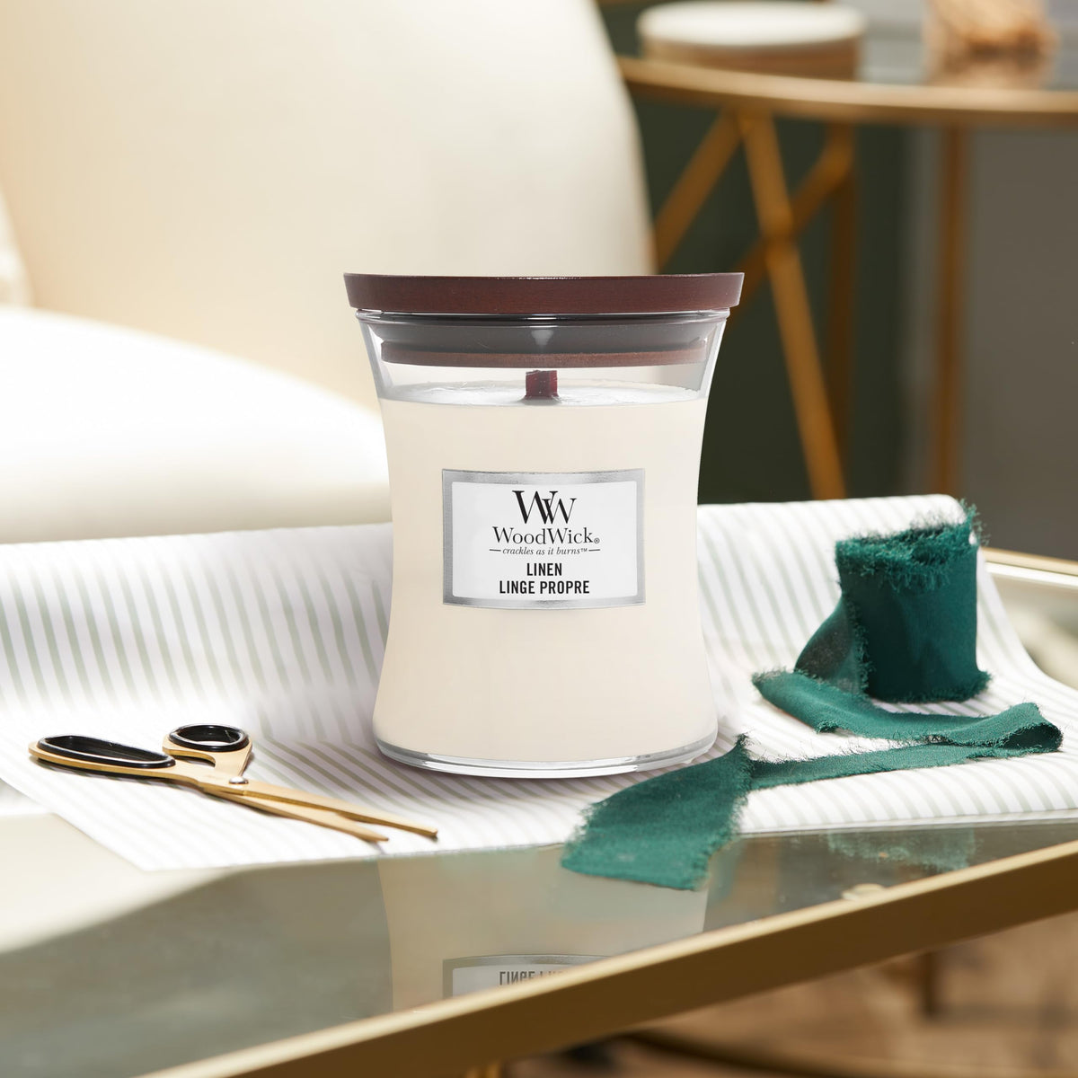 Scented Trilogy Candle with Crackling Wick K2469