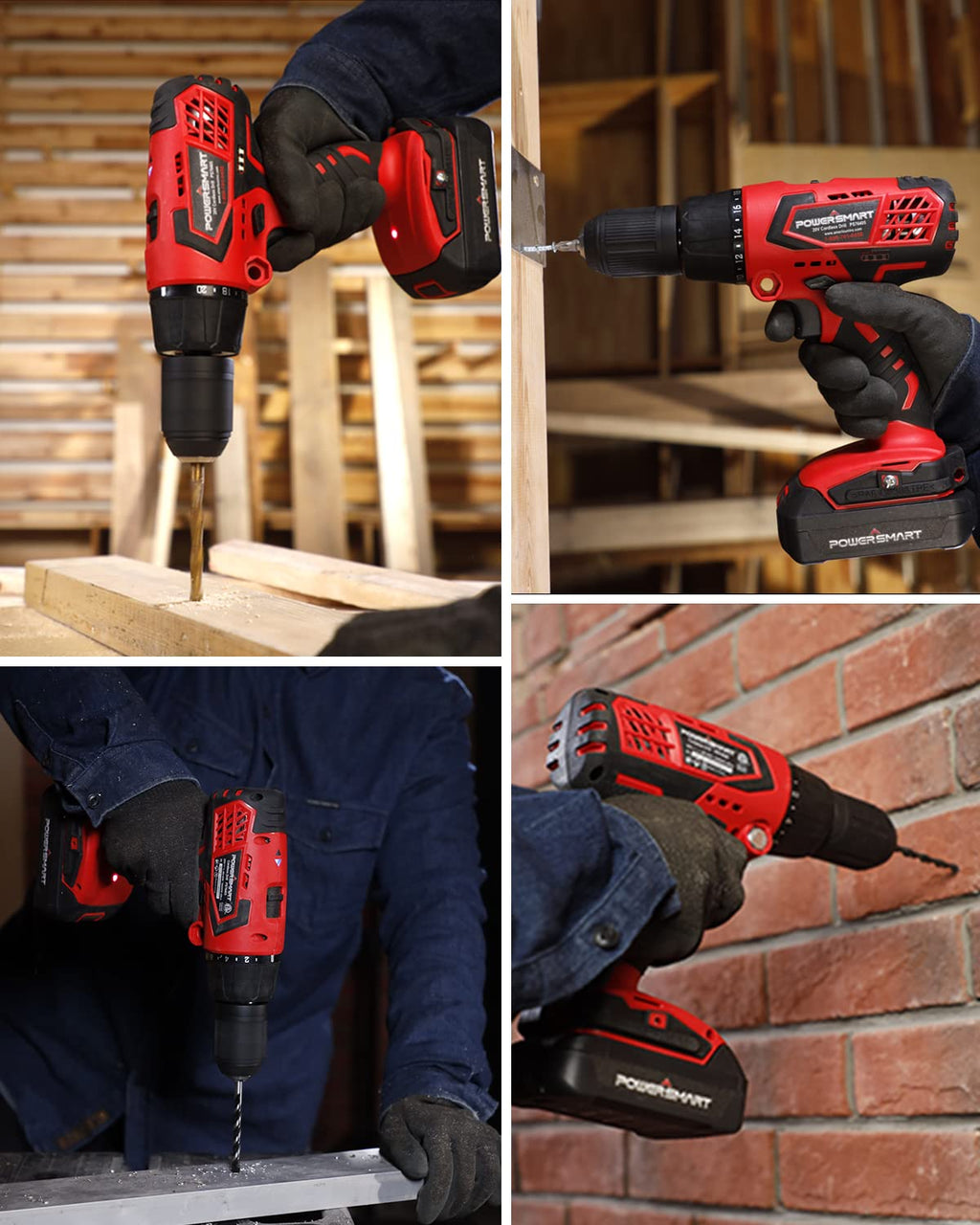 20V Cordless Drill Driver Set with Battery and Charger J998228