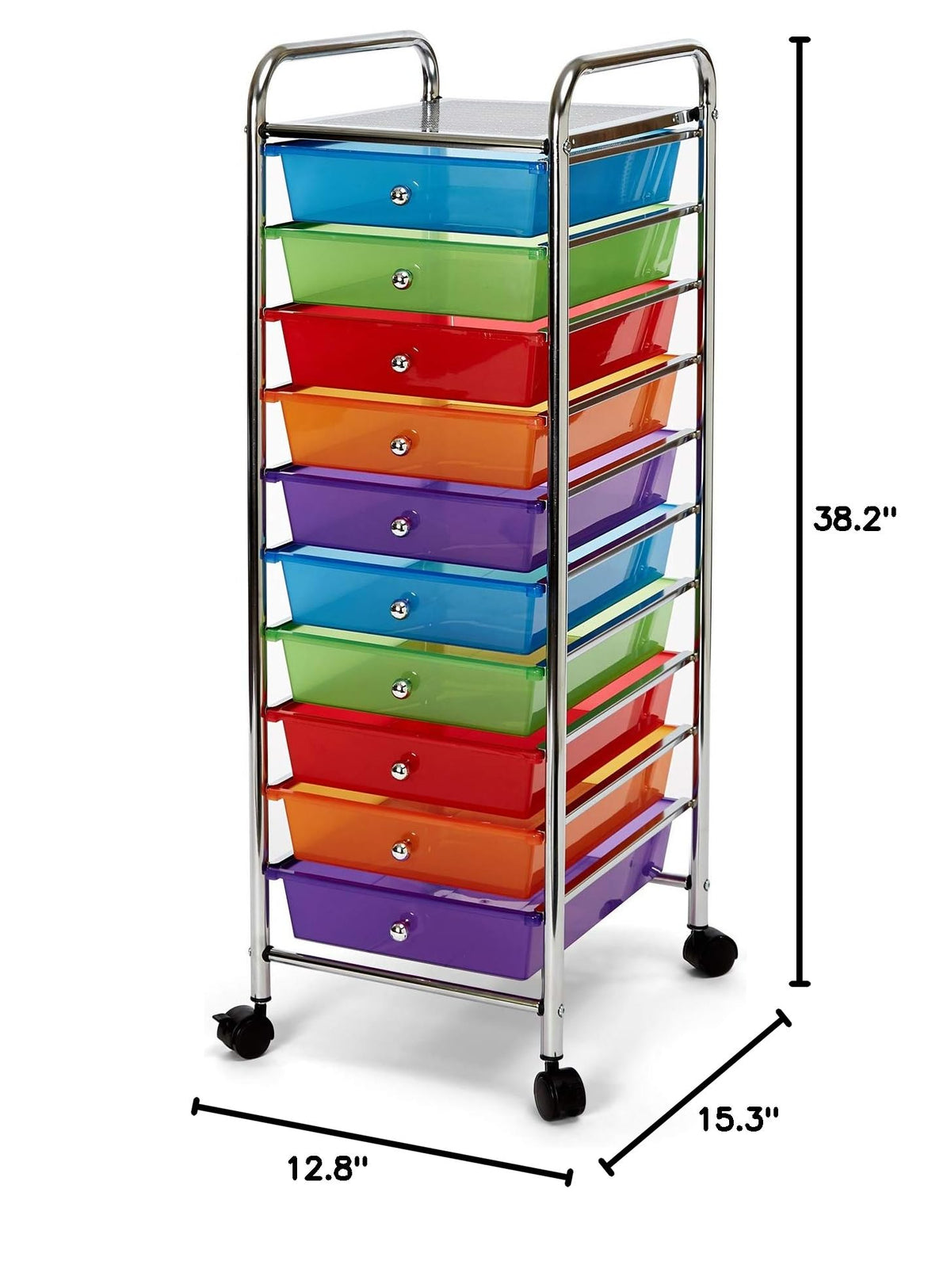 10 Drawer Rolling Storage Cart P938