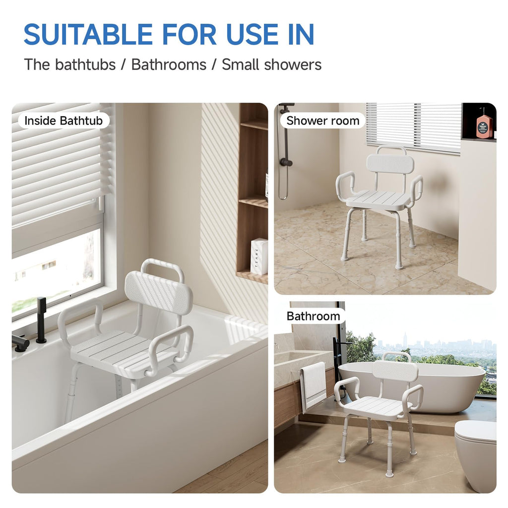 Swivel Shower Chair with Back and Arm X99398