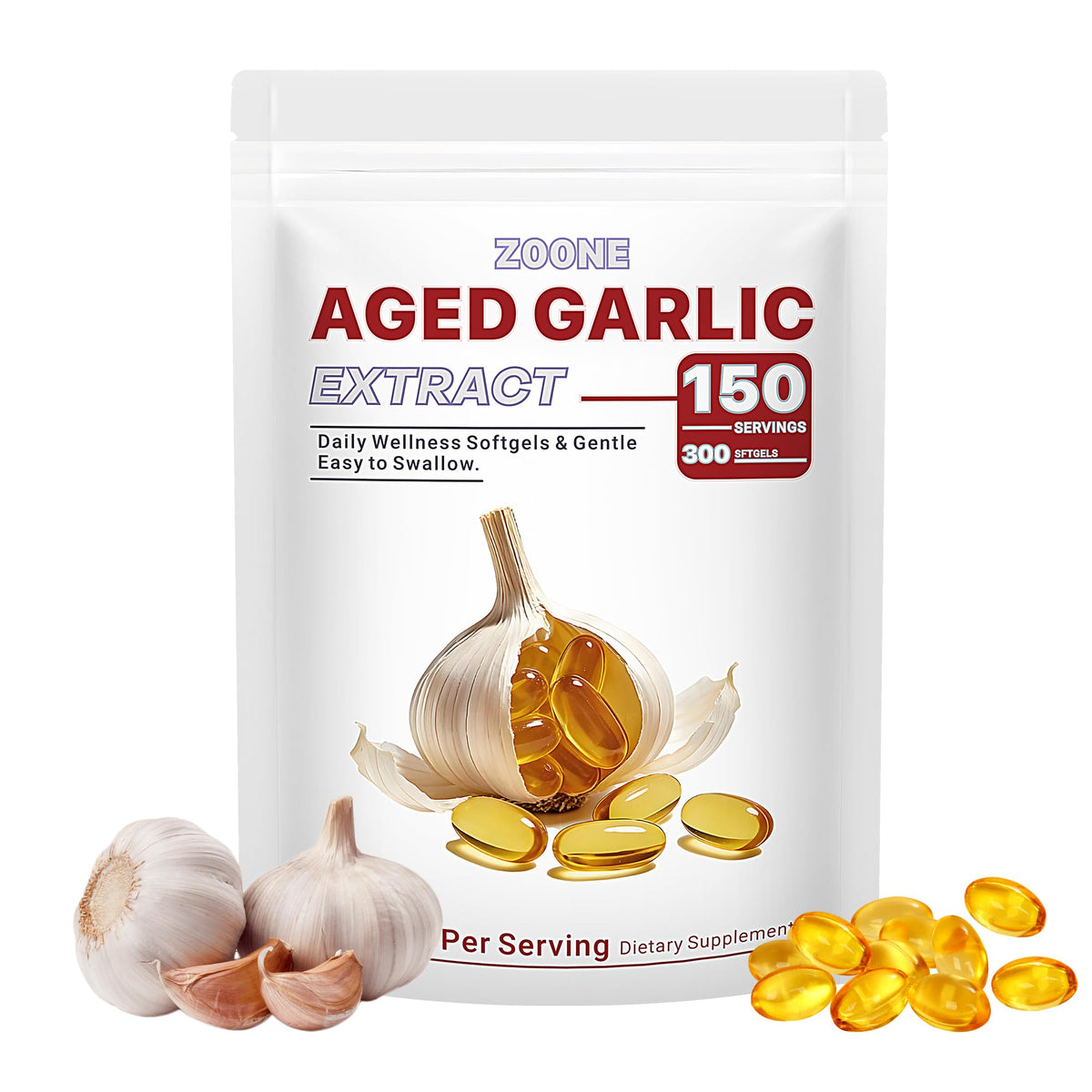 Odorless Garlic Extract 500 mg Softgels U3092