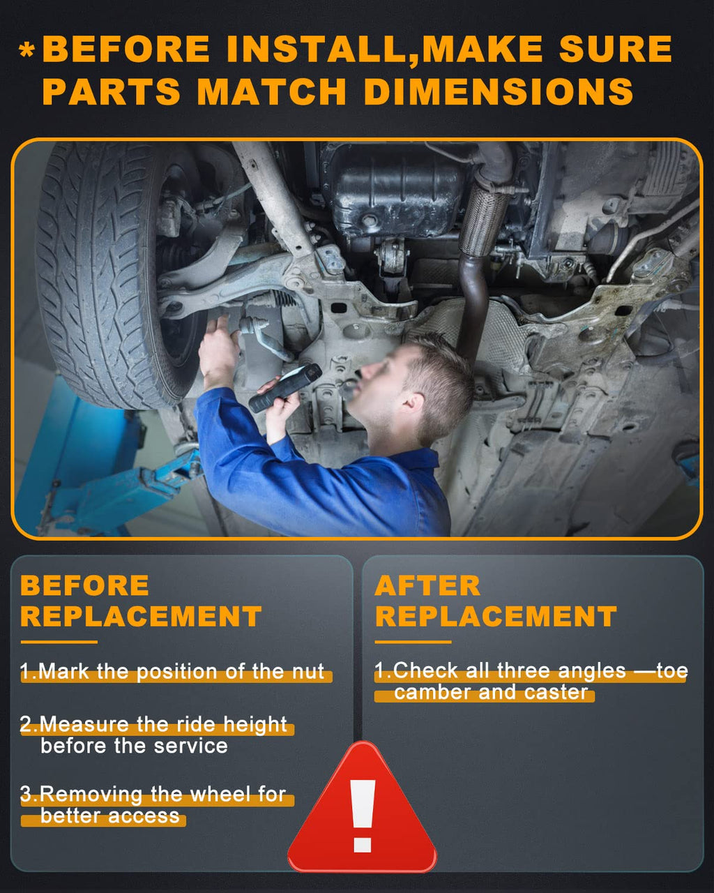 Suspension Kit Control Arm Replacement Q79053