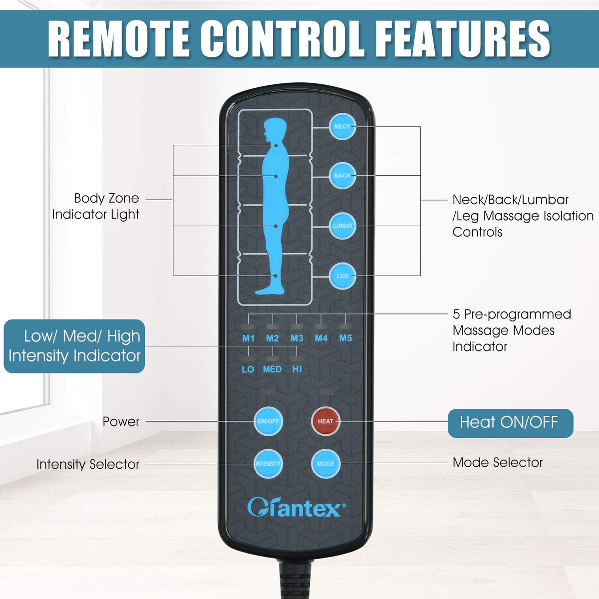 Full Body Massage Mat with Heat M230