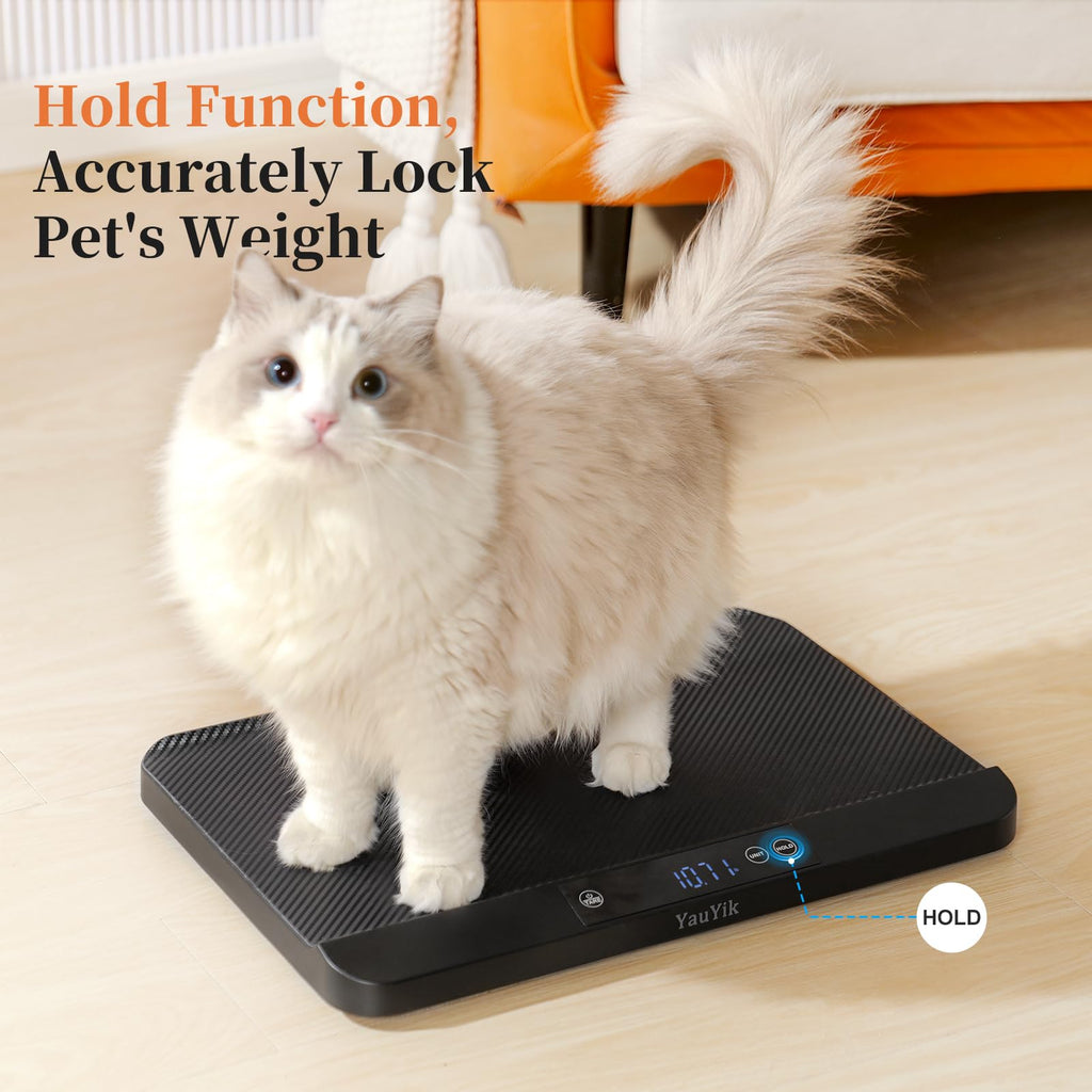 Digital Pet Scale with Non-Slip Mat, Up to 88lb, Black H510
