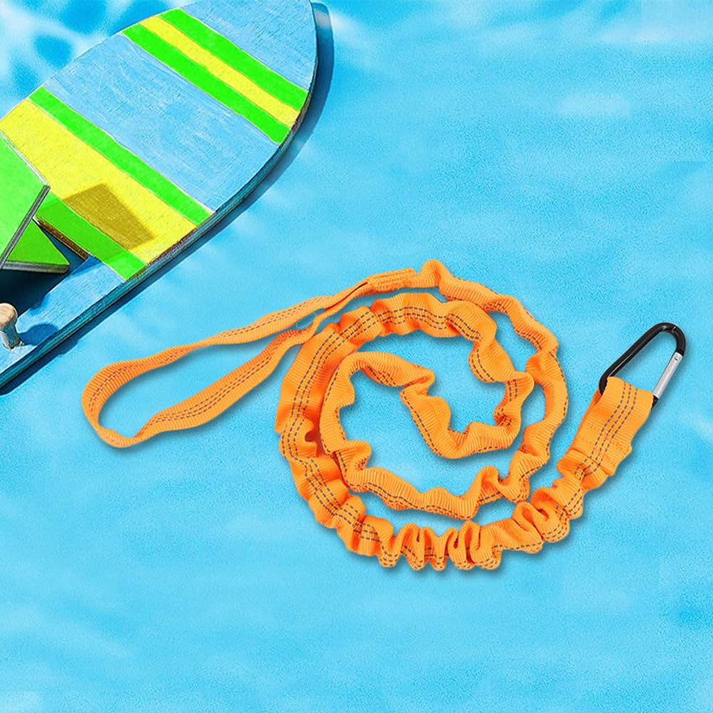 2 Pack Stretchable Kayak Paddle Leash with Carabiner D489962