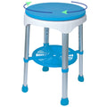 Adjustable Rotating Bath and Shower Stool with Storage Tray Q414