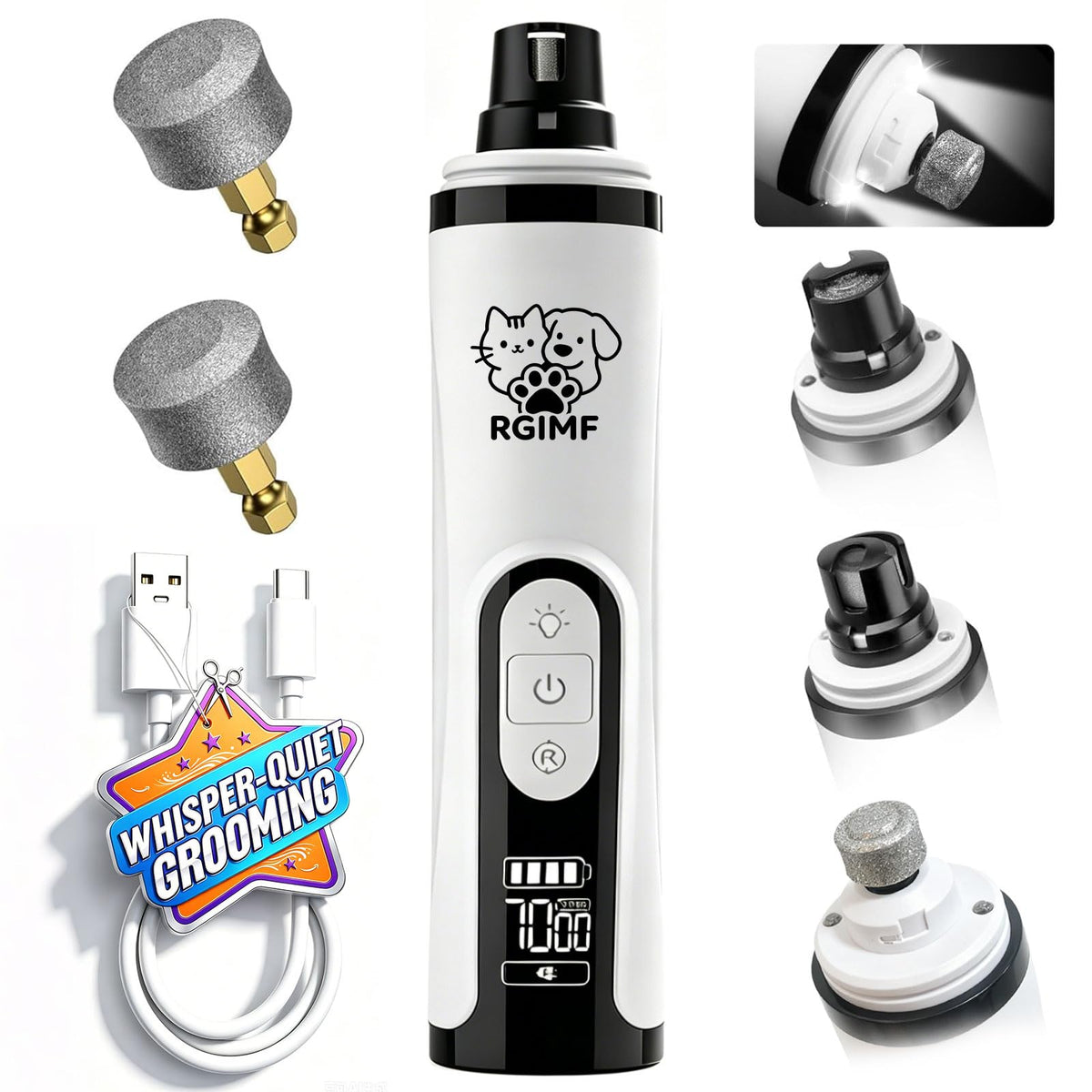 Dog Nail Grinder with Light G6860