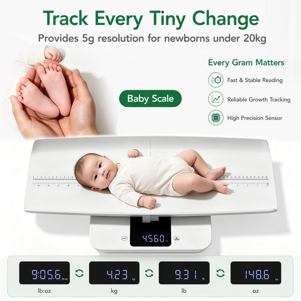 Baby Scale & Pet Scale with Hold Function U8225