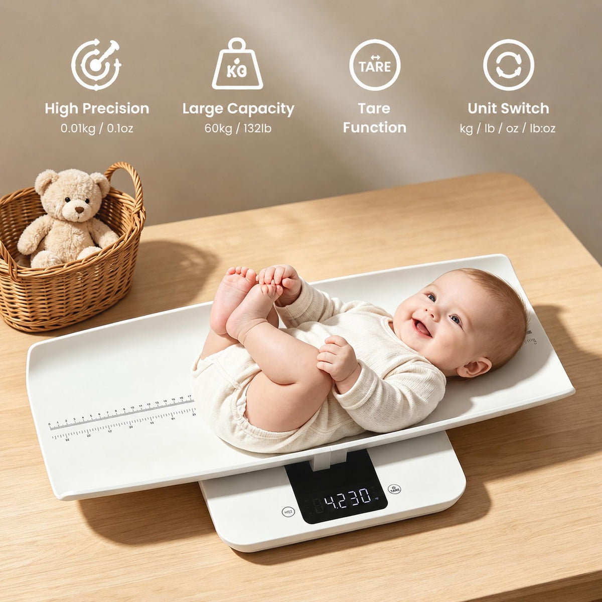 Baby Scale & Pet Scale with Hold Function U8225