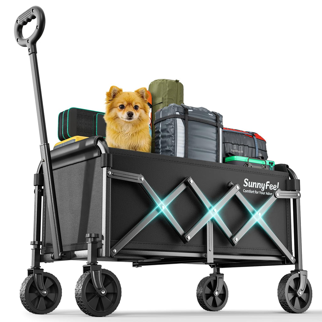 Lightweight Folding Wagon Cart, Black S21805