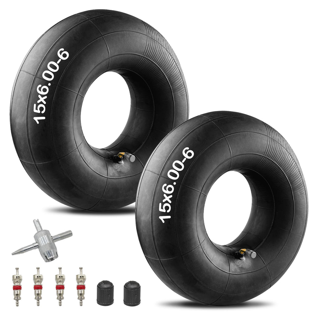 15x6.00-6" Inner Tube with TR87 Bent Valve Stem 2 Pack H75141