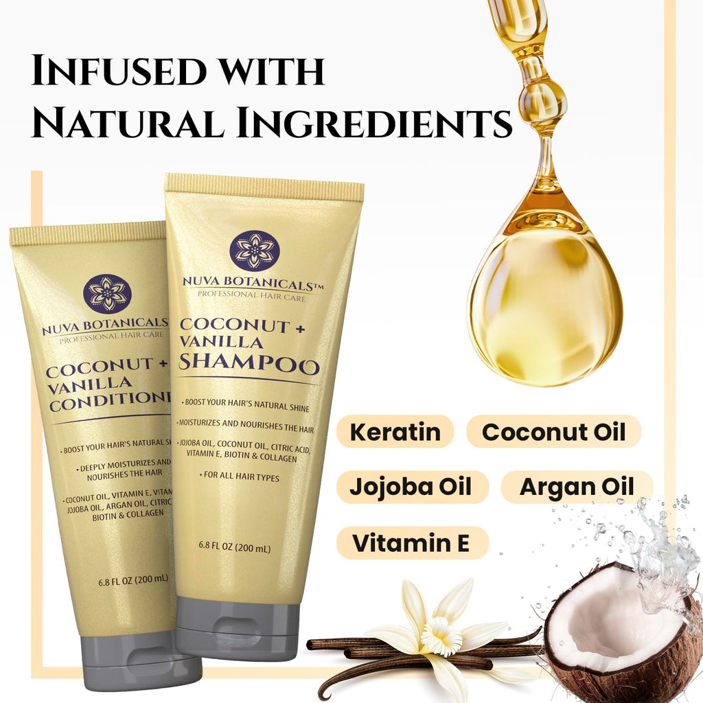 Coconut Shampoo & Conditioner Set 6.8 oz X667