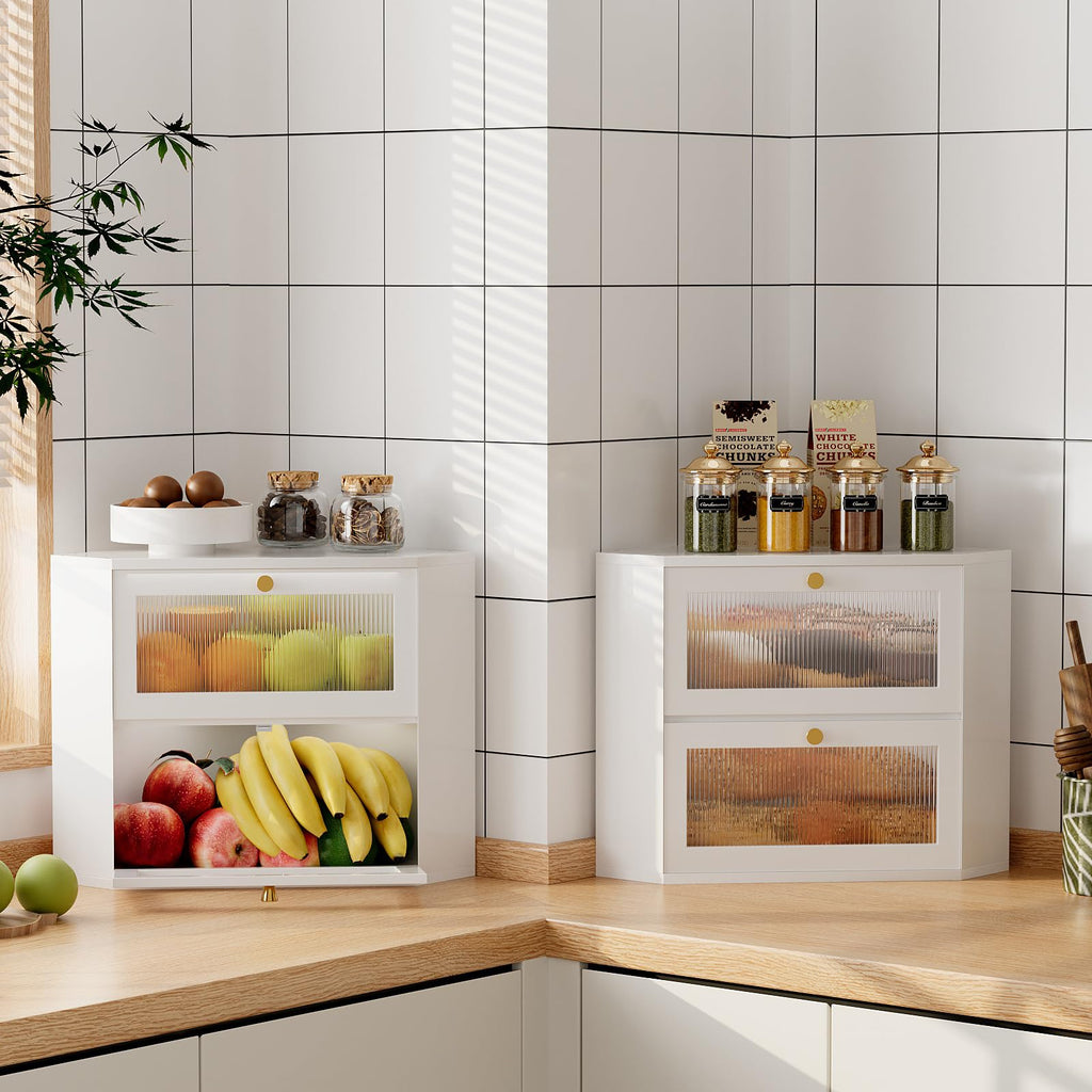 Bamboo Bread Box with Transparent Door A8787