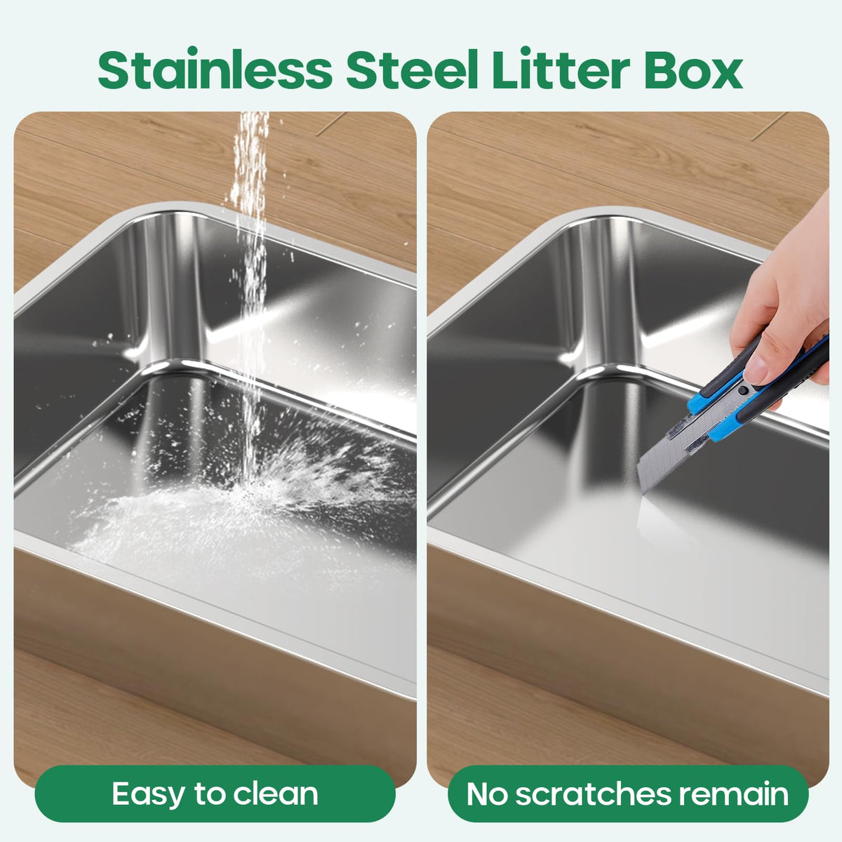 Stainless Steel Cat Litter Box Z2347