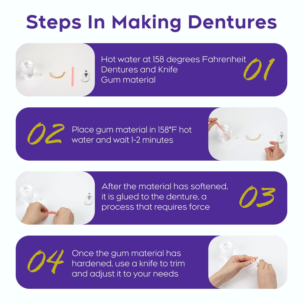 DIY Denture Kit for Upper & Lower Teeth U309951