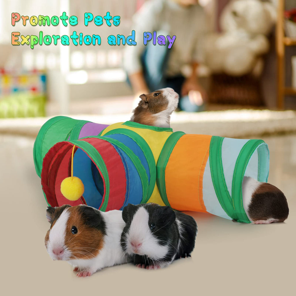 Guinea Pig Tunnels & Tubes Collapsible Small Animal Hideout T363429