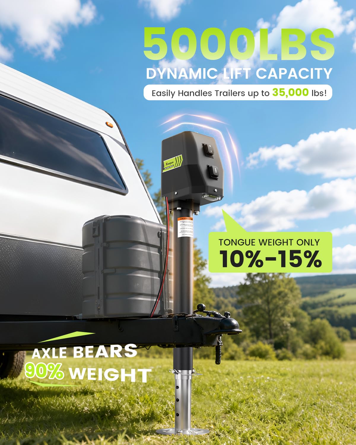 Electric Trailer Jack 12V DC 5000 lbs Q287328