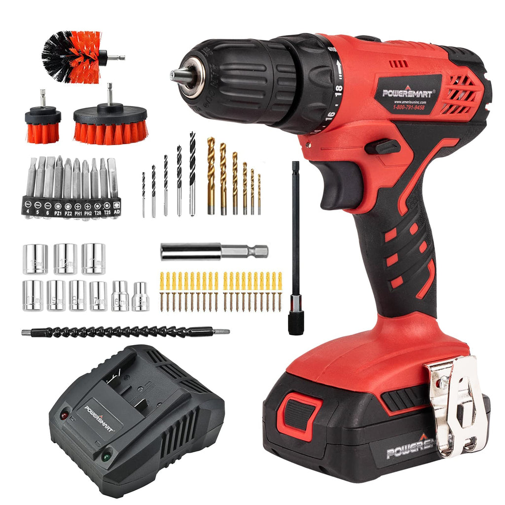 20V Cordless Drill Driver Set with Battery and Charger J998228